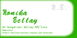 monika bellay business card